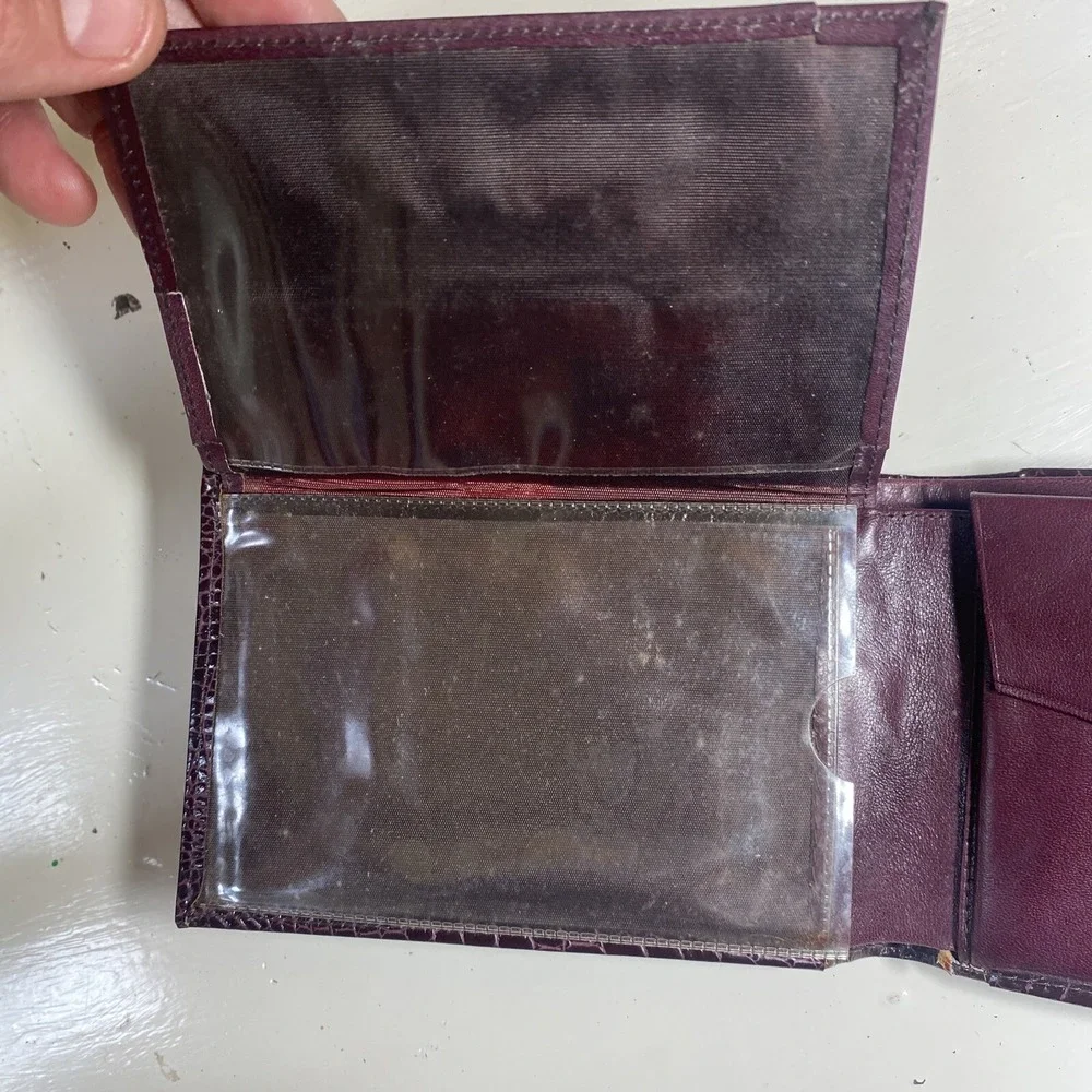Fiocchi Crocodil-Calf Wallet‎ Brown Leather Nice Possible Vintage Men's Classic